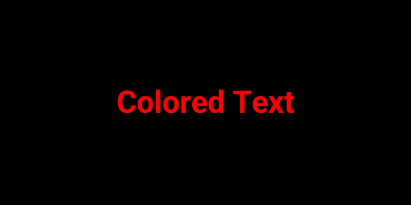 Text Color